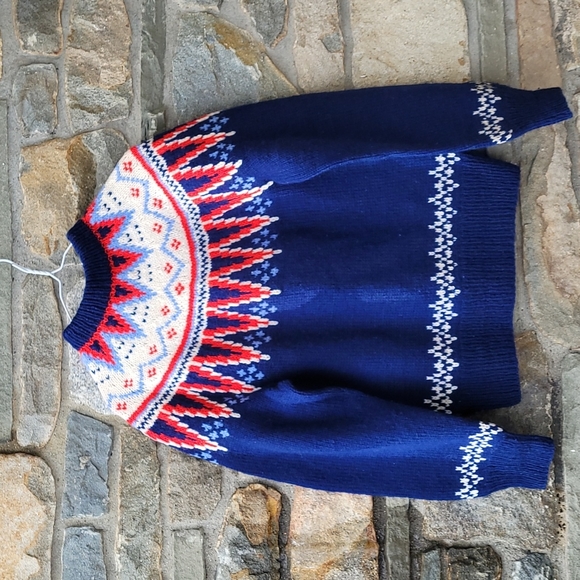 Vintage Sweaters - Vintage  wool fairisle  Icelandic  sweater